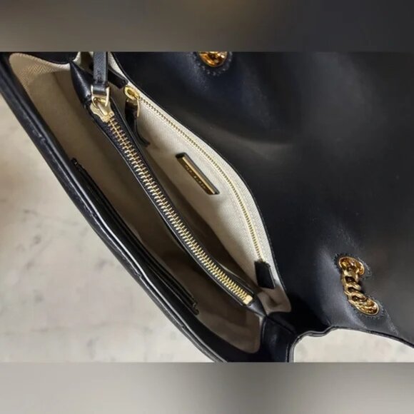 🖤✨Tory Burch✨🖤 Black Kira Chevron Convertible Quilted Bag - Picture 8 of 13